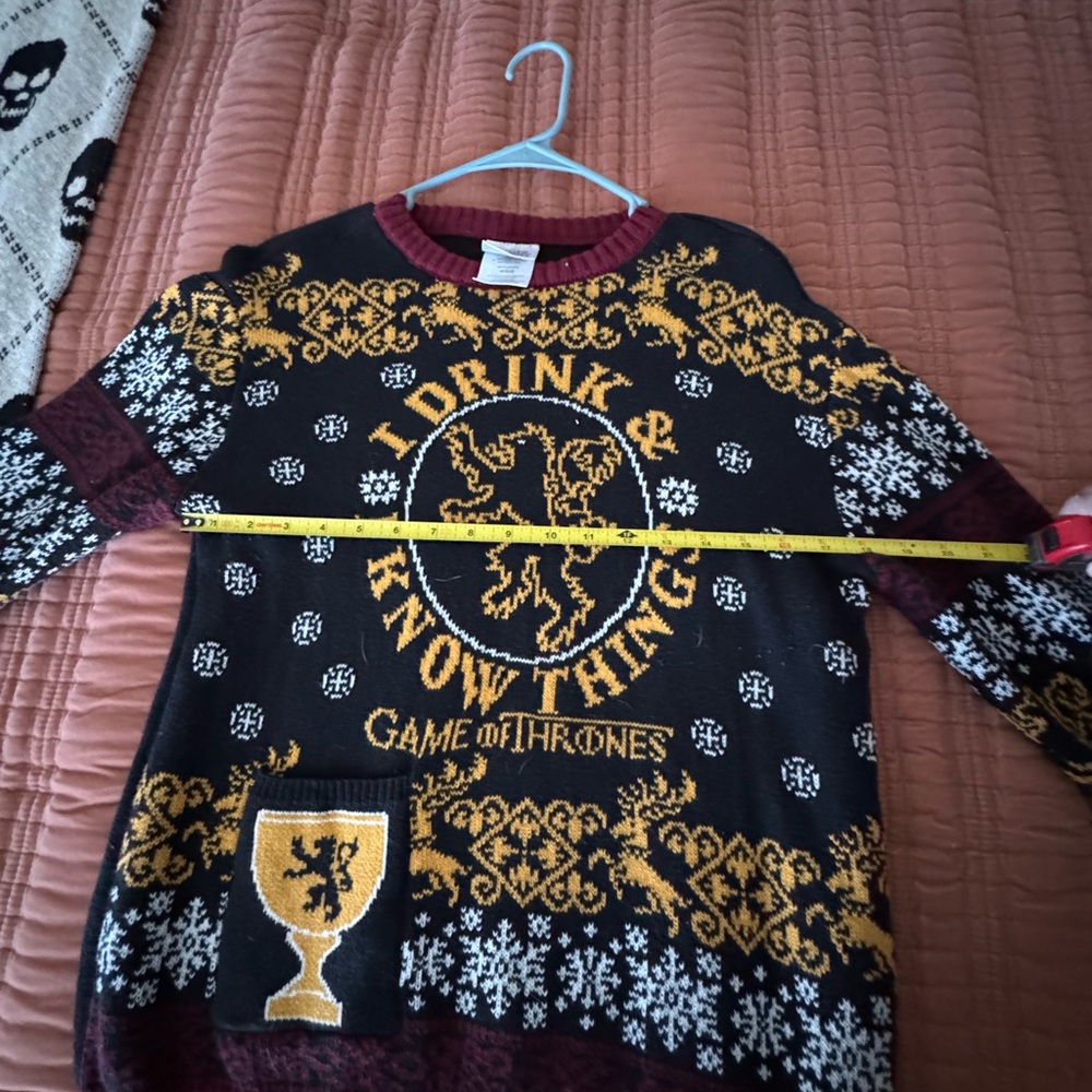 Black and Gold Game of Thrones Sweater